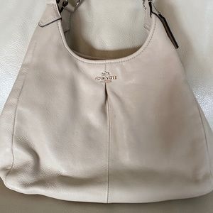 Coach Cream Shoulder Bag